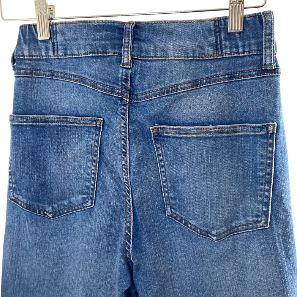 Rewash Skinny Jeans Size 3 / 26 Blue Raw Hem Stretch Denim - Picture 6 of 12
